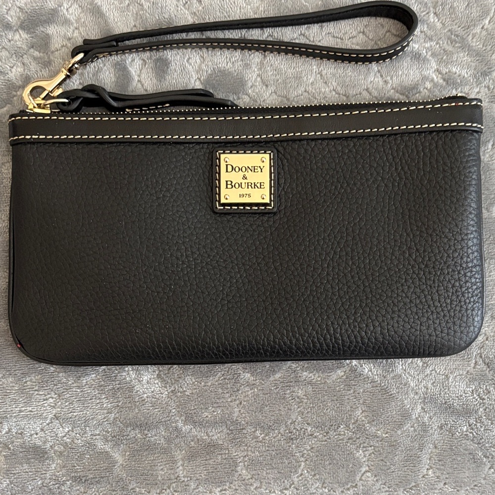 Dooney & Bourke Black Leather Wristlet